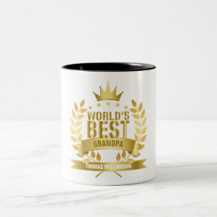 Caneca De Café Em Dois Tons Melhor Avô do Mundo Avô Vô Papai