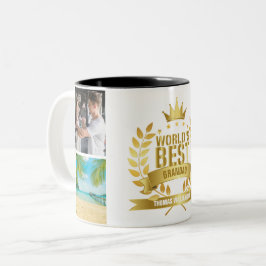 Caneca De Café Em Dois Tons Melhor Avô do Mundo Foto