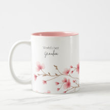 Melhor Avó do Mundo - Pastel Floral Personalizado