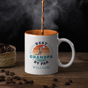Caneca De Café Em Dois Tons Melhor Avô Por Dia de os pais De Par Retro Person