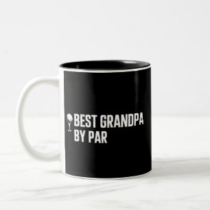 Caneca De Café Em Dois Tons Melhor Avô por Presente de Golfe Par Humor Sarcasm
