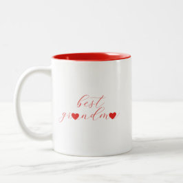 Caneca De Café Em Dois Tons Melhor Avó, Presente da Vovó, Moderno 