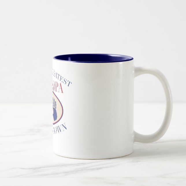 Caneca De Café Em Dois Tons Melhor Avô Sem Dúvida (Direita)