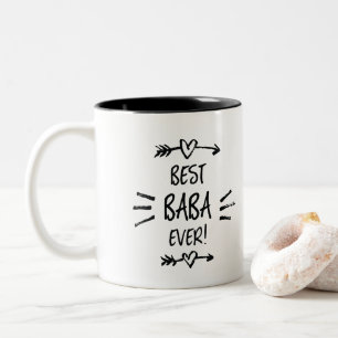 Caneca De Café Em Dois Tons Melhor Baba de Todos os Tempos