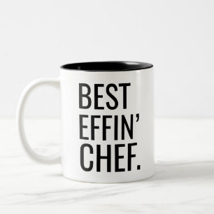Caneca De Café Em Dois Tons Melhor Chef de Effin