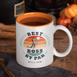 Caneca De Café Em Dois Tons Melhor Chefe Do Empregador Par Personalizado De Go