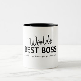 Caneca De Café Em Dois Tons Melhor Chefe Engraçado Chefe Dotado Café Mug