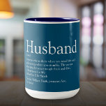 Caneca De Café Em Dois Tons Melhor Definição de Marido do Mundo<br><div class="desc">Personalize seu marido especial para criar um presente único para aniversários, casamentos, Natal ou qualquer dia que você quiser mostrar o quanto ele significa para você. Uma maneira perfeita de mostrar a ele o quão incrível ele é todos os dias. Você pode até personalizar o fundo para a cor favorita...</div>