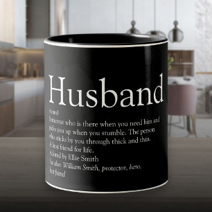 Caneca De Café Em Dois Tons Melhor Definição de Marido do Mundo