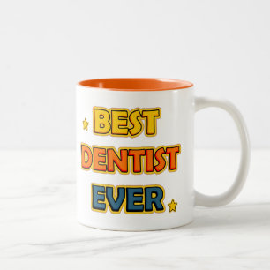 Caneca De Café Em Dois Tons Melhor Dentista de sempre