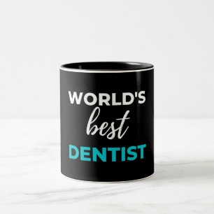 Caneca De Café Em Dois Tons Melhor Dentista do Mundo