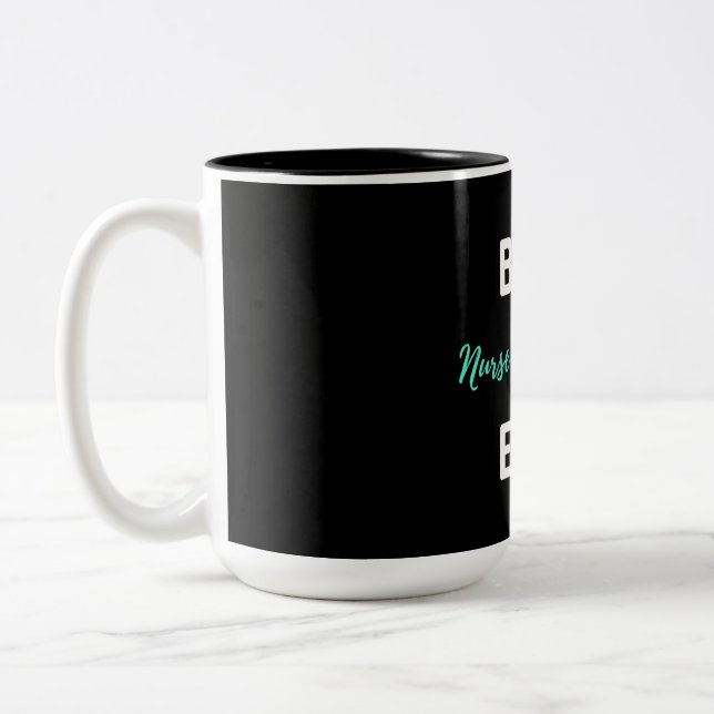 Caneca De Café Em Dois Tons Melhor enfermeiro (Esquerda)
