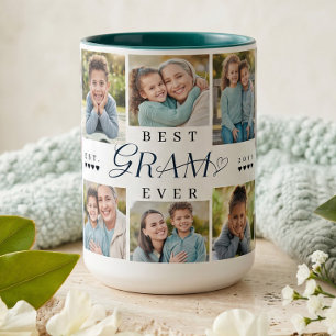 Caneca De Café Em Dois Tons Melhor Gram de Sempre Presente Personalizado de Co