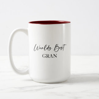Caneca De Café Em Dois Tons Melhor Gran e Mug Personalizado Mais Amado do Mund