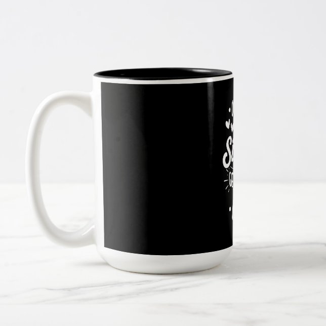 Caneca De Café Em Dois Tons Melhor Irmã Ser Promovida Para Tia (Esquerda)