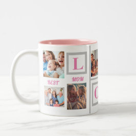 Caneca De Café Em Dois Tons Melhor Mãe AMA Café Personalizado 