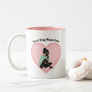 Caneca De Café Em Dois Tons Melhor Mãe de Cachorro de Todos os Tempos Bulldog