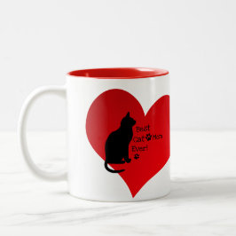 Caneca De Café Em Dois Tons Melhor Mãe De Gato Nunca