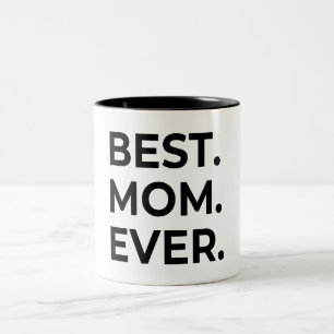 Caneca De Café Em Dois Tons Melhor Mãe de Todos os Tempos, Amo Você Mamãe, Pre