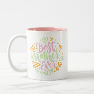 Caneca De Café Em Dois Tons Melhor Mãe No Dia de as mães Do Mundo