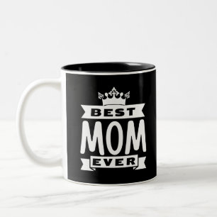 Caneca De Café Em Dois Tons Melhor Mãe Nunca