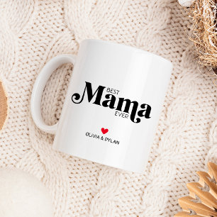 Caneca De Café Em Dois Tons Melhor Mamãe de Sempre Personalizado