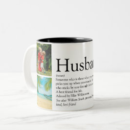 Caneca De Café Em Dois Tons Melhor Marido de Todos Definição 4 Foto