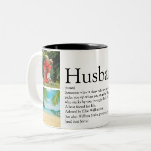 Caneca De Café Em Dois Tons Melhor Marido de Todos Definição 4 Foto