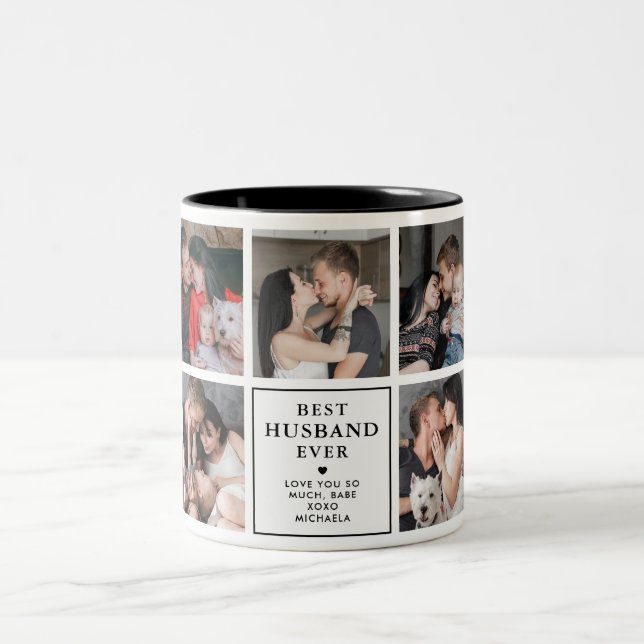 Caneca De Café Em Dois Tons Melhor Marido Moderno De 9 Fotos (Centro)
