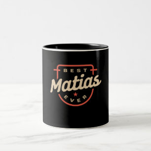 Caneca De Café Em Dois Tons Melhor Matias Ever Engraçado Nome Matias