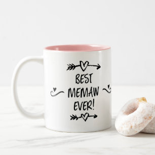 Caneca De Café Em Dois Tons Melhor Memaw de Todos os Tempos