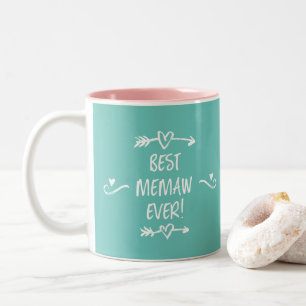 Caneca De Café Em Dois Tons Melhor Memaw de Todos os Tempos