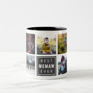 Caneca De Café Em Dois Tons Melhor memória já personalizada Mug de fotos