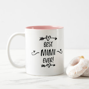 Caneca De Café Em Dois Tons Melhor Mimi de Todos os Tempos