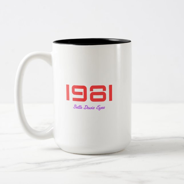Caneca De Café Em Dois Tons Melhor Música de 1981 (Esquerda)