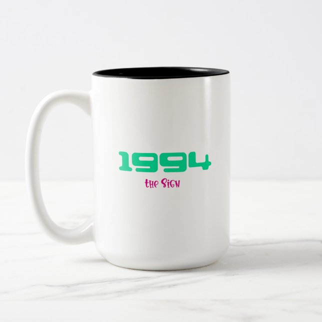 Caneca De Café Em Dois Tons Melhor Música de 1994 (Esquerda)