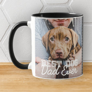 Caneca De Café Em Dois Tons Melhor Pai de Cachorro Alguma Vez Personalizado Fo