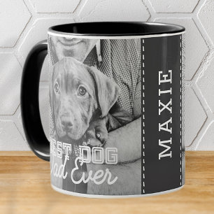 Caneca De Café Em Dois Tons Melhor Pai de Cachorro Alguma Vez Personalizado Fo