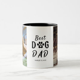 Caneca De Café Em Dois Tons Melhor Pai De Cão Oferece Mug De Café De Dois Tons