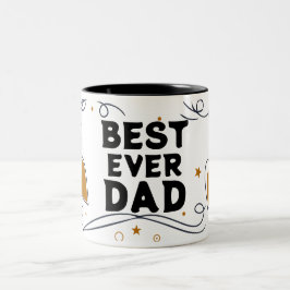 Caneca De Café Em Dois Tons Melhor Pai de sempre - Dia de os pais Na moda