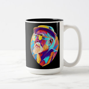 Caneca De Café Em Dois Tons Melhor Pai de sempre - Presente personalizado para