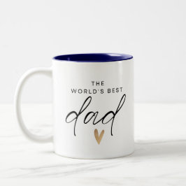 Caneca De Café Em Dois Tons Melhor Pai do Mundo 