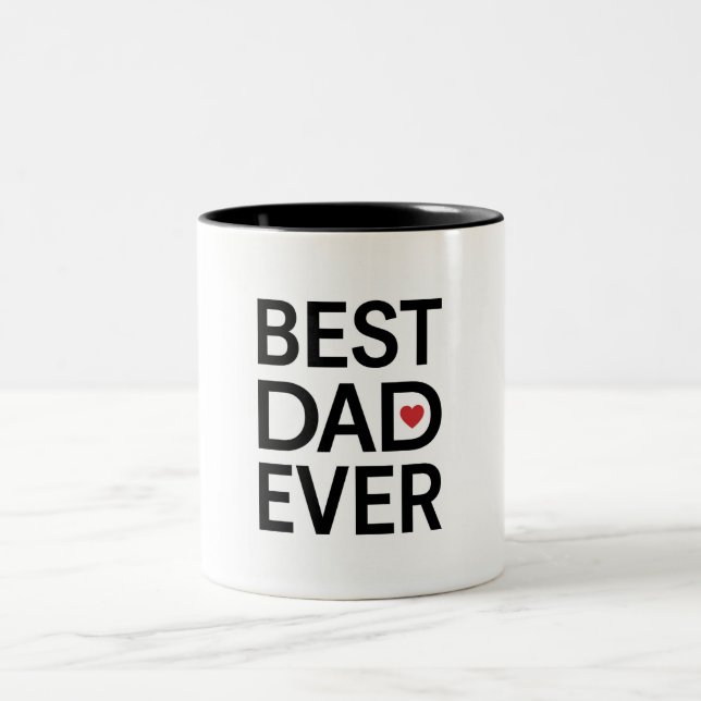 Caneca De Café Em Dois Tons Melhor Pai do Mundo (Centro)