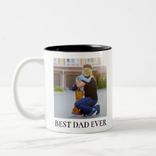 Caneca De Café Em Dois Tons Melhor Pai do Mundo Foto Completa Personalizada Du