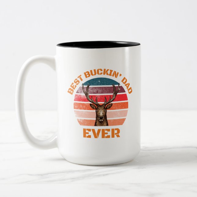 Caneca De Café Em Dois Tons Melhor Pai Engraçado (Esquerda)