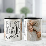 Caneca De Café Em Dois Tons Melhor Pai Nunca Mug<br><div class="desc">Personalize esta caneca e dê-a como presente!</div>