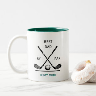 Caneca De Café Em Dois Tons Melhor Pai por Par de Golfe Dia dos Pais Presente
