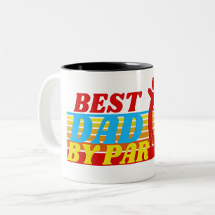 CANECA DE CAFÉ EM DOIS TONS MELHOR PAI POR PAR - PAI GOLFER