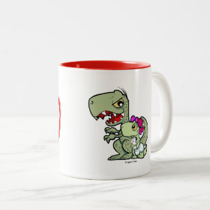 Caneca De Café Em Dois Tons Melhor Papai de Todos os Tempos Daddysaurus Bebê M