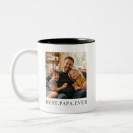 Caneca De Café Em Dois Tons Melhor Papai de Todos Presente do Dia dos Pais Fot